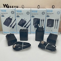 Chargeur mural USB-C Super Turbo 65W, charge rapide avec câble Type C pour Motorola, adaptateur secteur USB Type-C PD