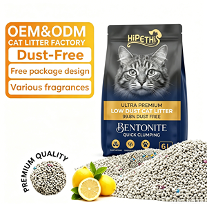 Litière pour chat en bentonite parfumée à la lavande, odeur fraîche, non toxique, litière minérale pour chat en bentonite - Product Image 1