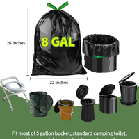 Gel absorbant portatif de caca de poudre de citron 30 paquets de gel désodorisant gélifiant de déchets liquides pour le camping en plein air randonnée polymère