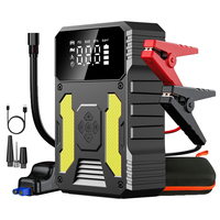 Kit de démarrage d'urgence pour voiture et camion, courant de crête 3000A, booster de batterie, batterie externe, batterie au lithium, gonfleur de pneus avec lumière LED