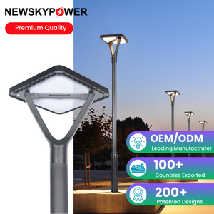 Lampe solaire de cour la plus vendue, design carré simple, hauteur d'installation de 2 à 4 mètres, sans câblage, idéale pour les allées. - Product Image 1