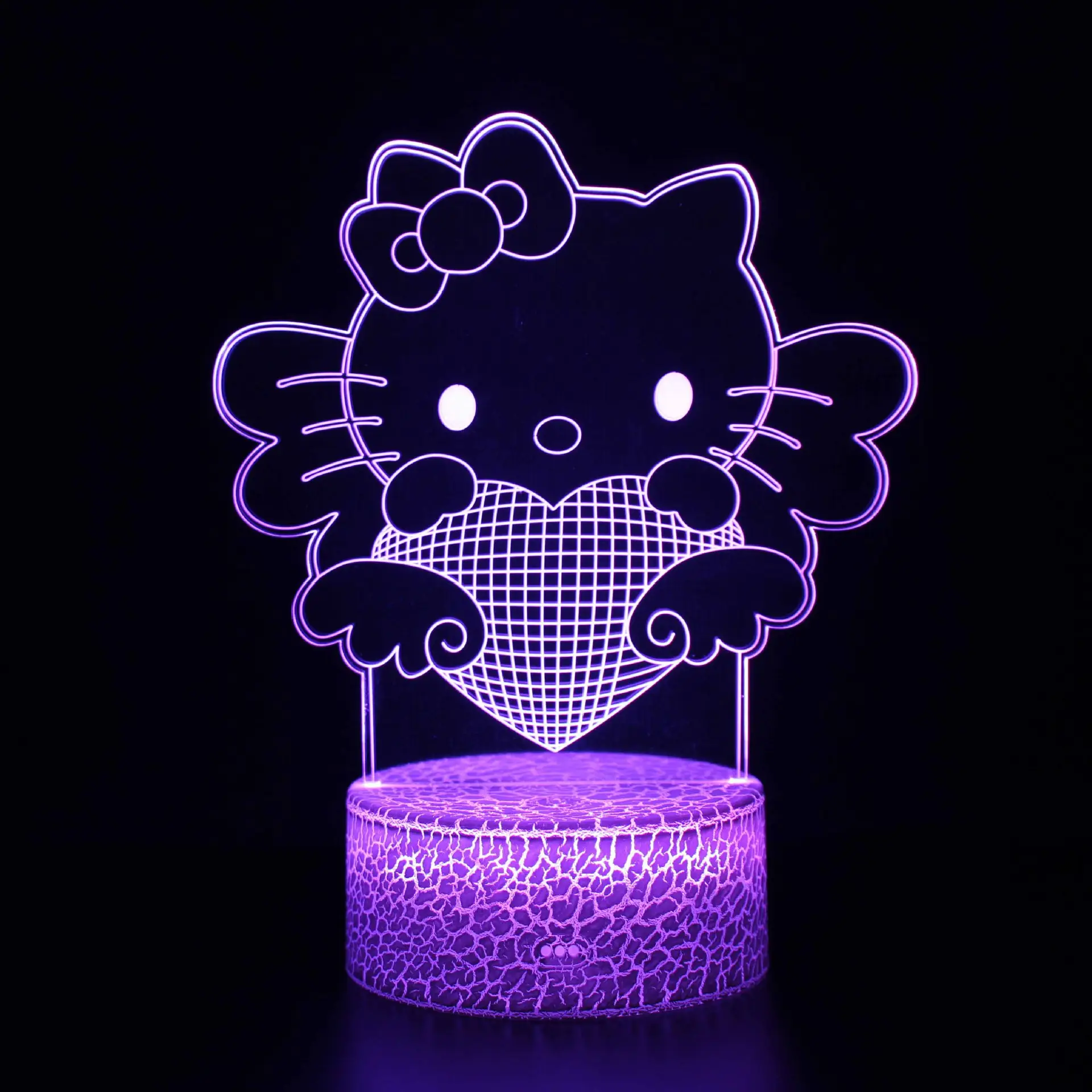Custom Wholesale Illusion 7 Colors Changed Decorative 3D Acrylic Light With Remote Top Sale Hot Game Designs Apex Legends Lamp