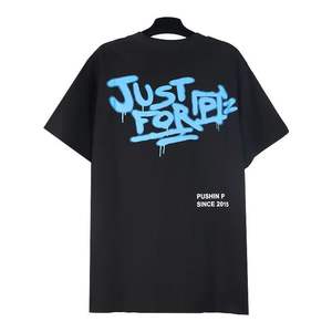 Nueva camiseta PAT informal holgada unisex con estampado de letras divertidas y modernas, estilo hip-hop, para skateboard, de manga corta - Product Image 5