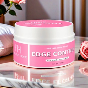 Gel para el cabello con logotipo personalizado, sujeción fuerte, control de bordes, bordes gruesos, Gel para peinar el cabello de larga duración, Gel para el cuidado del crecimiento del cabello - Product Image 1