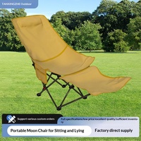 Chaise lune pliante personnalisée pour l'extérieur, réglable sur trois niveaux, portable, pour camping, sieste, pêche, plage