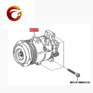 88310-06330 Auto Motor 12V Luchtvoorwaarde Compressor Voor Toyota Camry/Hybride (China) 211-Gebruikt