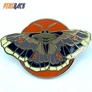 カスタマイズされたソフトエナメルピン高光沢真鍮メッキバッジ1.25インチラバークラッチカートンデザインラペルピン - Product Image 2