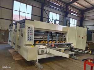 Máquina Automática para Impresión Flexográfica de Cajas de Cartón Corrugado, Dos Colores, Ranurado y Troquelado Rotatorio - Product Image 4