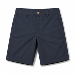 Shorts Bermuda Homme Personnalisés 100% Coton Tissu Oxford Taille Mi-Haute Boutons Couleur Unie Style Décontracté Respirant Avec Poches - Product Image 5