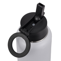 Meilleure Vente : Thermos Isotherme Portable 32oz en Métal à Double Paroi, Écologique, Anti-Fuite, avec Manchon en Silicone et Poignée Intégrée pour Boissons Chaudes