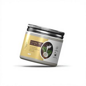 Crème capillaire à la crème de coco de votre marque avec des bienfaits hydratants, lissants et nourrissants pour tous les types de cheveux - Product Image 1