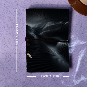 A6 handmade đẹp máy tính xách tay món quà chân thành cho nghiên cứu bạn bè hoàn hảo cho chia sẻ ghi chú và bài kiểm tra prepcurved dòng trong bóng tối B - Product Image 4