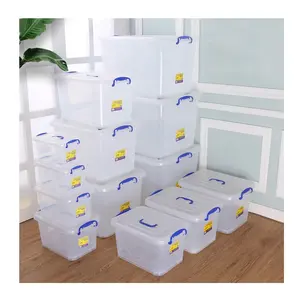 Various Designs PP Plastic Storage Box Transparent Multifunction Sundries Storage Box Clear Storage Boxes Bins