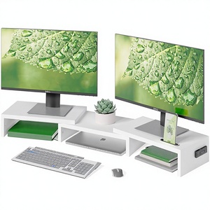 Bureau pour ordinateur portable en bois d'ingénierie avec longueur et angle réglables, conception durable pour ordinateurs portables et tablettes - Product Image 1