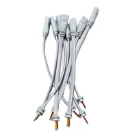 T4/T8/T5 intégration rue lampe fluorescente support Double prise transfert ligne d'extension 10A cuivre Contact matériel connecteurs