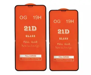 2023 Hot Selling 21D Handy Voll kleber 9H HD Displays chutz folie aus gehärtetem Glas für iPhone X XS XR 11 12 13 mini 14 Pro max