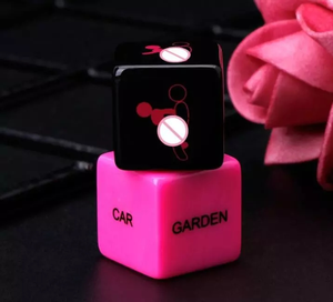 Dés à Jouer Érotiques pour Adultes, Postures Sexy, Lettres, Couple, Amoureux, Flirt, Humour, 1 Paire Rose+Noir 30g, pour Fête, Chambre, Douche - Product Image 3