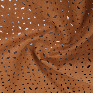 ผ้า100% หนังเทียมแบบมีรูสำหรับรองเท้าและเสื้อผ้าไมโครไฟเบอร์แบบพิเศษสีตามสั่ง - Product Image 2