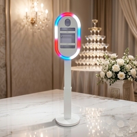 Meilleures Ventes 2025 : Kiosque à Selfie avec Anneau Lumineux LED, Support Photo Booth Portable pour iPad avec Télécommande