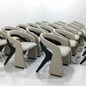 <span class=keywords><strong>Chaise</strong></span> de salle à manger ergonomique de luxe, durable, de <span class=keywords><strong>haute</strong></span> qualité, avec revêtement en tissu doux et pieds en bois, pour salle à manger et <span class=keywords><strong>cuisine</strong></span> - Product Image 3