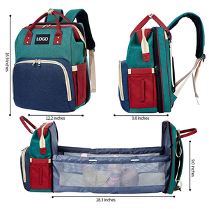 <span class=keywords><strong>Cuna</strong></span> <span class=keywords><strong>de</strong></span> viaje 3 en 1 personalizada, Moisés <span class=keywords><strong>de</strong></span> viaje impermeable, bolsa húmeda para mamá, organizador para bebé, mochila para mamá, bolsas <span class=keywords><strong>de</strong></span> pañales con cambiador - Product Image 6