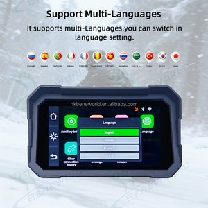 Radio moto 5 pouces avec écran intelligent CarPlay, CarPlay sans fil et Android Auto, compatible avec toutes les motos, fourni par l'usine. - Product Image 4