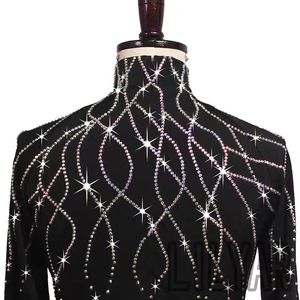 Vente directe d'usine 5X8mm Cristal AB Goutte d'eau Strass thermocollant Pierre de cristal thermocollante <span class=keywords><strong>en</strong></span> <span class=keywords><strong>vrac</strong></span> Imitation cristal pour robe de mariée - Product Image 6