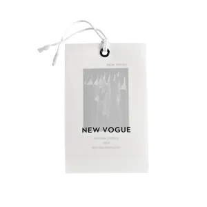 Custom Eco-Friendly Hang Tags for Clothing Brands Made from Paper and Aluminum for Shoes Jeans Luggage