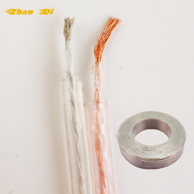 High Quality Auto Car Audio Cable Factory Wholesale Pure Copper Double-Deck Speaker Wire New Condition with 1 Year Warranty