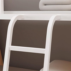 Dubbel Ijzeren Stalen Houten Stapelbed Hoge Lage Niveaus Stalen Stapelbed Voor Jeugdherberg Ziekenhuis Appartement Resort Hotel - Product Image 6