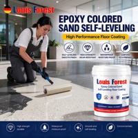 Vente en gros # Meilleure Vente : Revêtement de Sol Personnalisé Autonivelant Antidérapant en Peinture Époxy Effet Marbre Écologique avec Sable Coloré