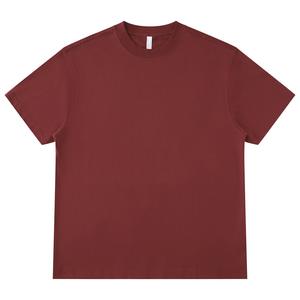 Nueva Camiseta de Manga Corta Estilo Vintage para Niños, Cómoda, con Hombros Caídos y Cuello Redondo, Color Sólido Simple - Product Image 4