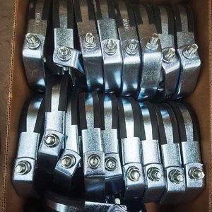 Strut Clamps Square Pipe Clamp Conduit Clamp Butt <b>Fasteners</b> Rotating Pipe Fittings Tube Hanging - Product Image 2