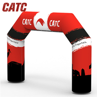 Arco Inflable Ecológico Personalizado CATC para Eventos Deportivos con Logotipo Personalizado