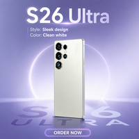 Smartphone S26 Ultra 5G CDMA Double SIM Octa Core LTE Android 15 Écran OLED 144Hz Charge Rapide 120W 108MP Gaming