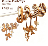 Jouet en peluche personnalisé à suspendre au lit, poupée mignonne pour bébé, jouets à remonter pour lit de bébé, jouets en peluche pas chers pour le lit de bébé