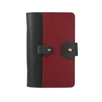 Carnet de notes portable A6 en cuir véritable Crazy Horse pour voyageur, avec emplacement pour stylo – Cadeau de Noël idéal