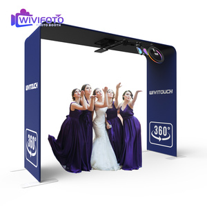 WiViKiosk 360 Cabina Fotografica Selfie a 360 Gradi Compatibile con SLR e iPad, Alimentata a Batteria, Portatile per Auto/Sfilate di Moda - Product Image 1