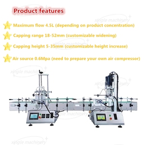 Gmp estándar barato automático industria botella Attar perfume jarabe oral neumático líquido llenado y tapado máquina con transportador - Product Image 4