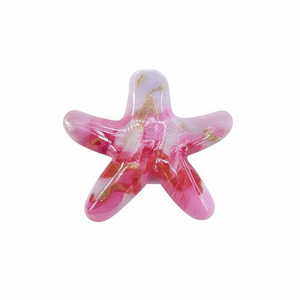 Fermaglio per capelli a forma di stella marina da 9 cm per donna, accessorio per capelli alla moda e colorato - Product Image 1