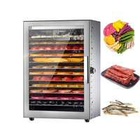 Fabrieksprijs Automatisch Gemakkelijk Schoon Te Maken 88 90 Trays Fruitdroogmachine Industriële Commerciële Fruitgroenten Voedseldehydrator
