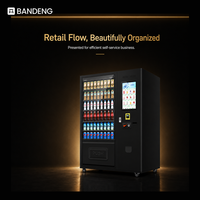 BANDENG 6610Pro 22T, Expendedor de Bebidas y Snacks, con Capacidad para 324 a 702 Artículos en 54 SKU, con AC220V Plus 50Hz o 60Hz