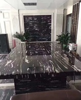 Marbre blanc naturel Silver Dragon de luxe avec des veines argentées fluides pour les comptoirs modernes de cuisine, de villa et d'extérieur