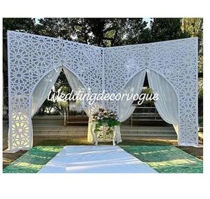 ขาตั้งฉากหลังแต่งงานที่สง่างามพร้อมผนังเทียนที่ออกแบบให้เหมาะสำหรับการต้อนรับพิธีหมั้นและการถ่ายภาพ - Product Image 5