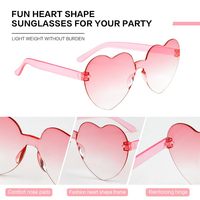 Lunettes de soleil en forme de cœur, 2 paires, lunettes de soleil en forme de cœur pour femmes, lunettes de soleil Rave pour femmes, cadeaux de fête