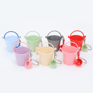 Plastic toy mini bucket and water ladle set, <b>backpack</b>, keychain, pendant, mini supermarket scene props - Product Image 5