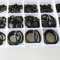 Kit d'assortiment de joints toriques métriques en caoutchouc nitrile pour réparation automobile, robinets, nettoyeurs haute pression, plomberie, air ou gaz, diamètre extérieur 6mm-20mm