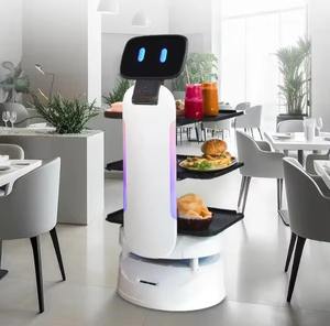Robot serveur intelligent à IA pour la publicité de livraison de nourriture dans les restaurants, vente chaude - Product Image 6