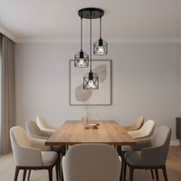 Lustres en fer LED industriels modernes pour la maison et le bureau
