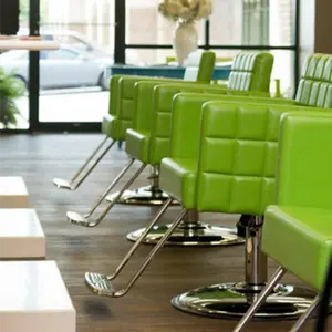 绿色美发椅美发沙龙椅造型沙龙造型椅